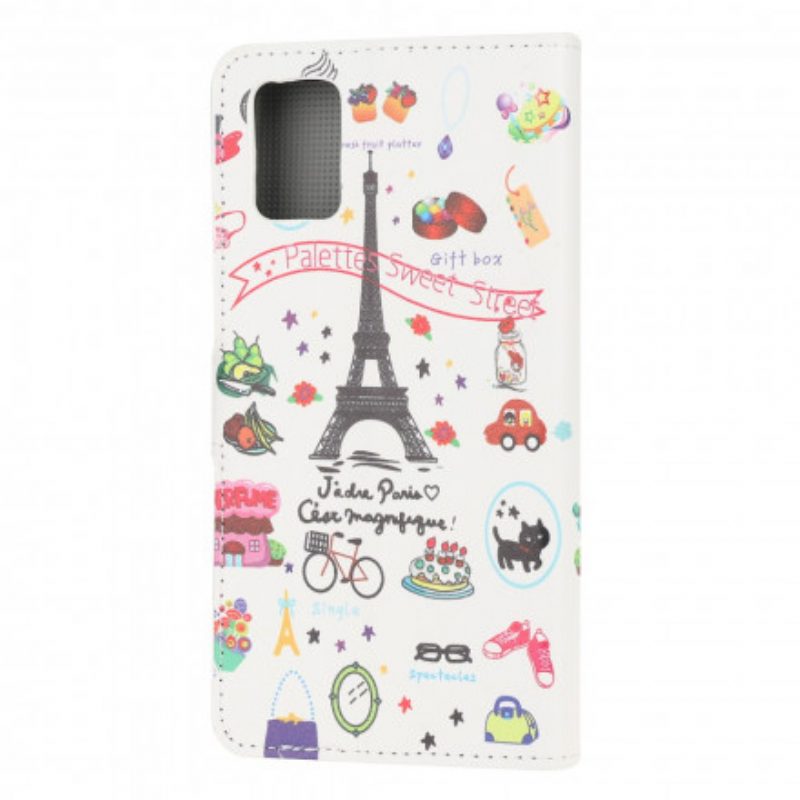 Custodia in pelle Samsung Galaxy A32 5G Amo Parigi