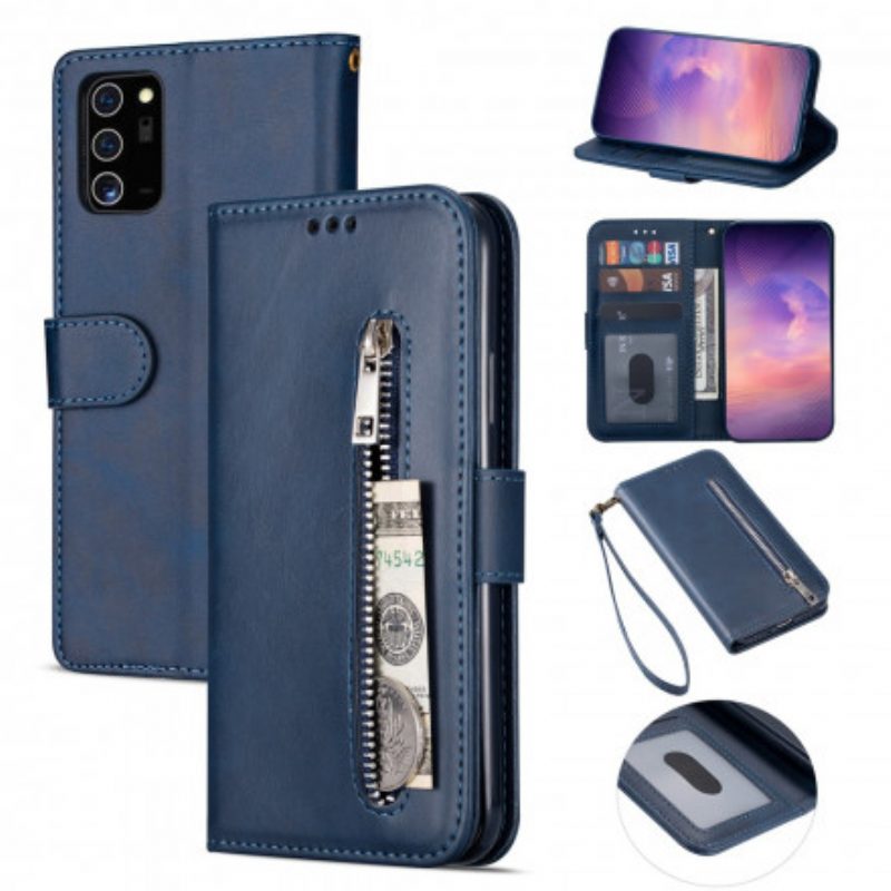 Custodia in pelle Samsung Galaxy A32 5G Borsa Con Cordino