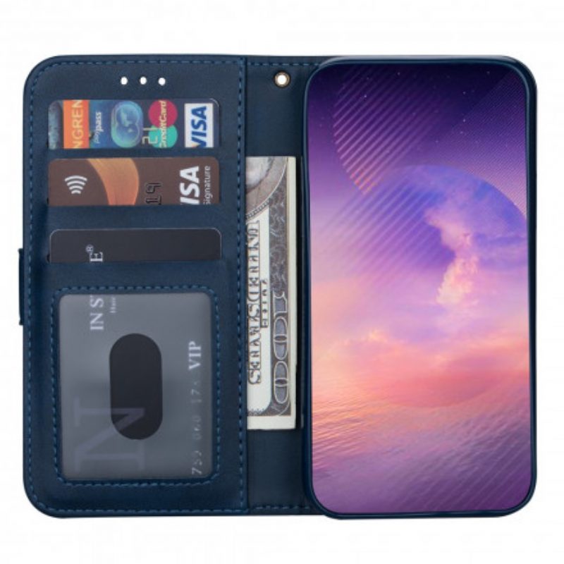 Custodia in pelle Samsung Galaxy A32 5G Borsa Con Cordino