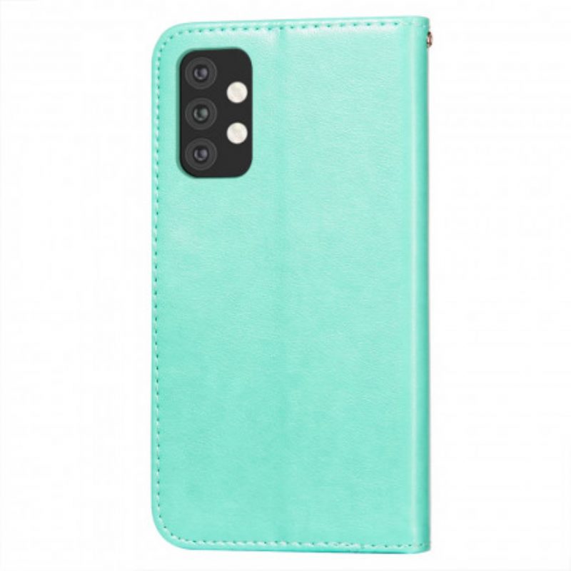 Custodia in pelle Samsung Galaxy A32 5G Chiusura In Pelle Stile Reversibile