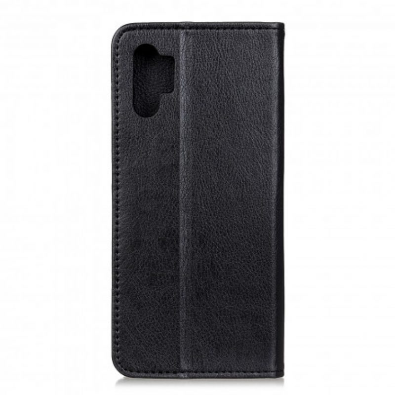 Folio Cover Samsung Galaxy A32 5G Custodia in pelle Eleganza Split Litchi Leather