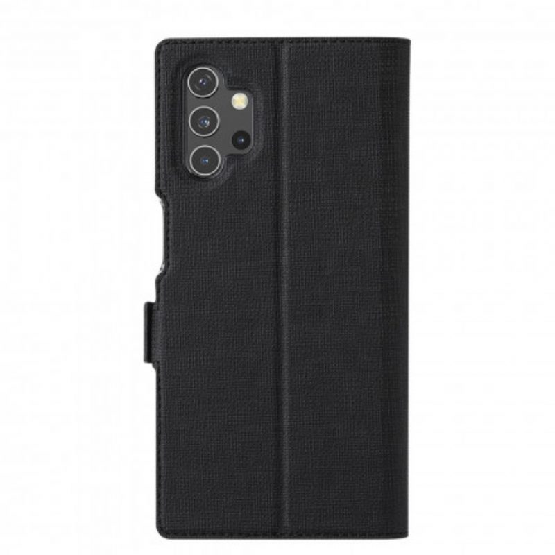 Folio Cover Samsung Galaxy A32 5G Custodia in pelle Vili Dmx Testurizzato