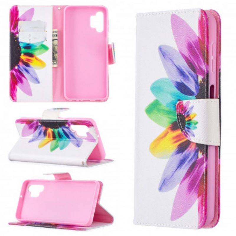 Folio Cover Samsung Galaxy A32 5G Fiore Dell'acquerello