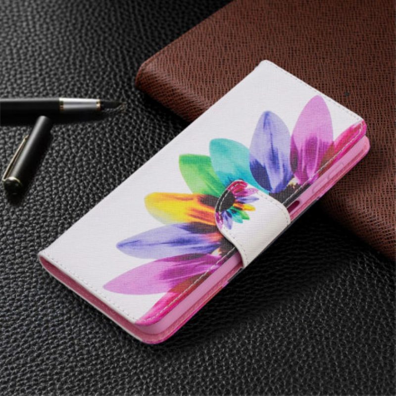 Folio Cover Samsung Galaxy A32 5G Fiore Dell'acquerello