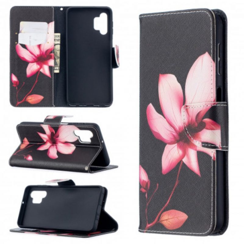 Folio Cover Samsung Galaxy A32 5G Fiore Rosa