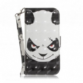 Folio Cover Samsung Galaxy A32 5G Panda Arrabbiato Con Cordino