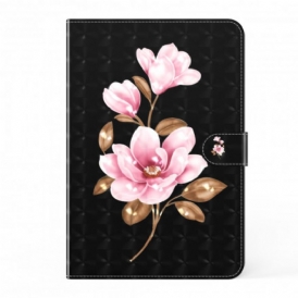 Custodia A Portafoglio Samsung Galaxy Tab S8 / Tab S7 Fiori Dell'albero In Ecopelle