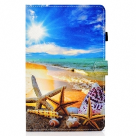 Custodia in pelle Samsung Galaxy Tab S8 / Tab S7 Divertimento In Spiaggia
