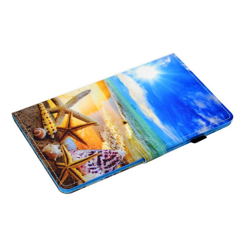 Custodia in pelle Samsung Galaxy Tab S8 / Tab S7 Divertimento In Spiaggia