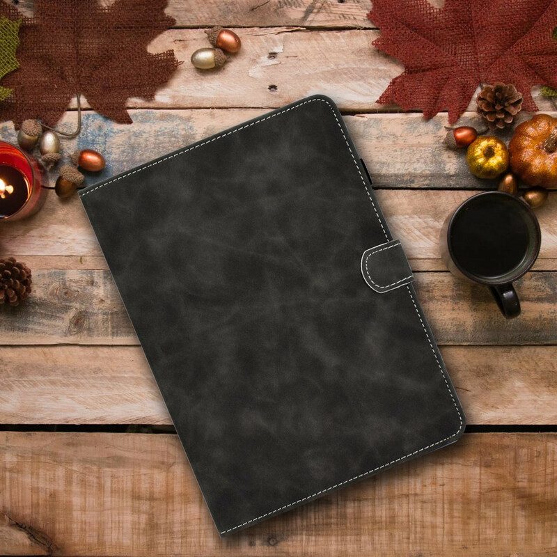 Custodia in pelle Samsung Galaxy Tab S8 / Tab S7 Effetto Pelle Dal Design Vintage