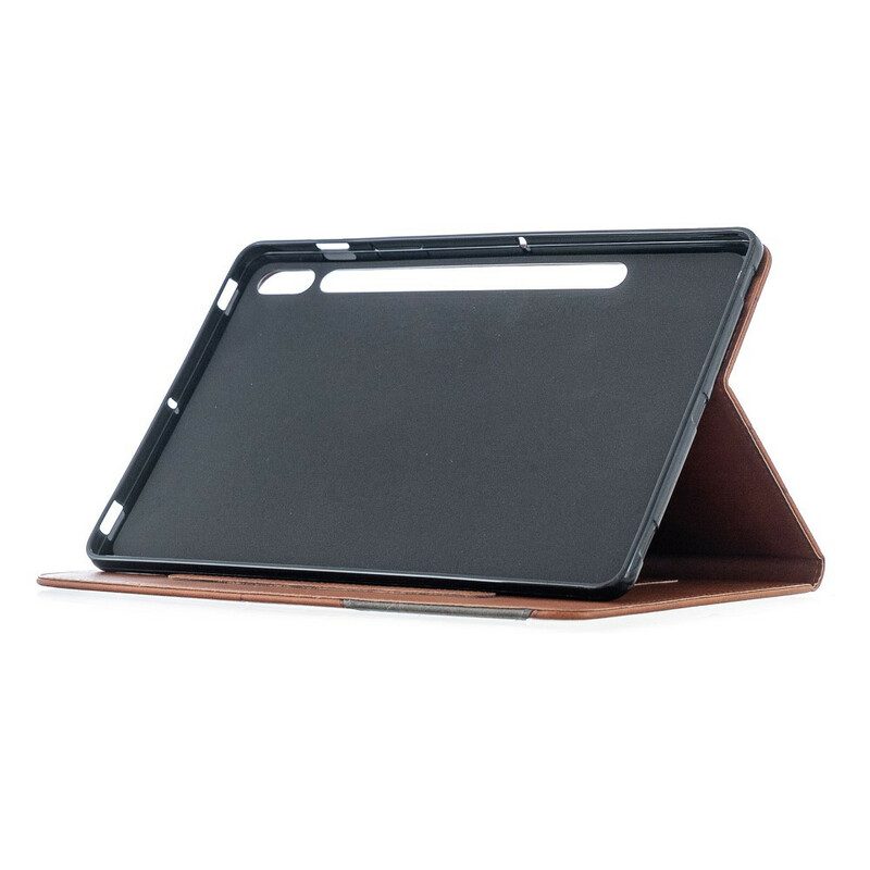 Custodia in pelle Samsung Galaxy Tab S8 / Tab S7 Geometria