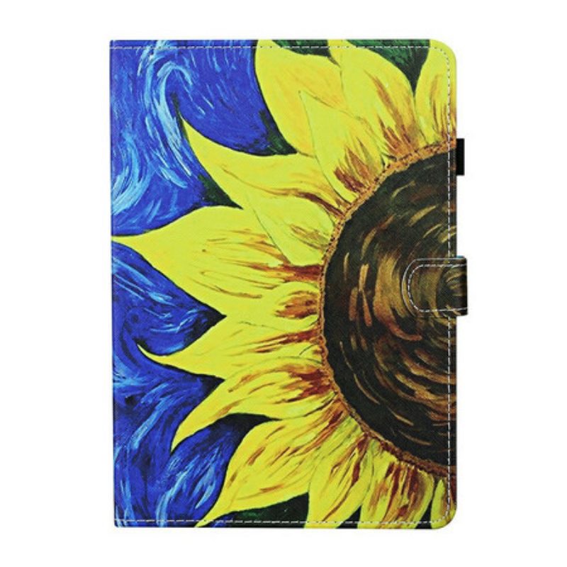 Custodia in pelle Samsung Galaxy Tab S8 / Tab S7 Girasole Dipinto