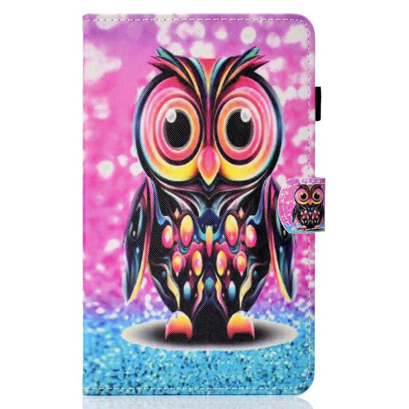 Custodia in pelle Samsung Galaxy Tab S8 / Tab S7 Gufo Scoppiato