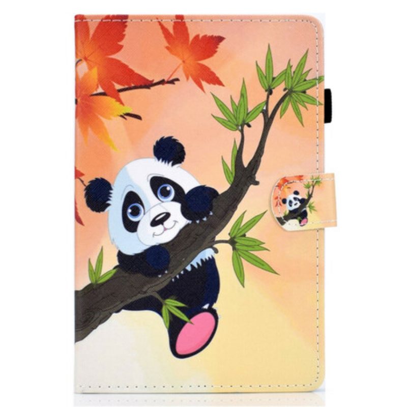 Custodia in pelle Samsung Galaxy Tab S8 / Tab S7 Panda Carino