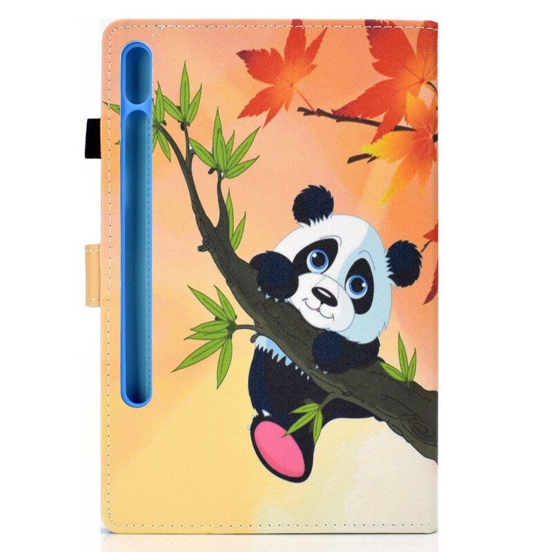 Custodia in pelle Samsung Galaxy Tab S8 / Tab S7 Panda Carino