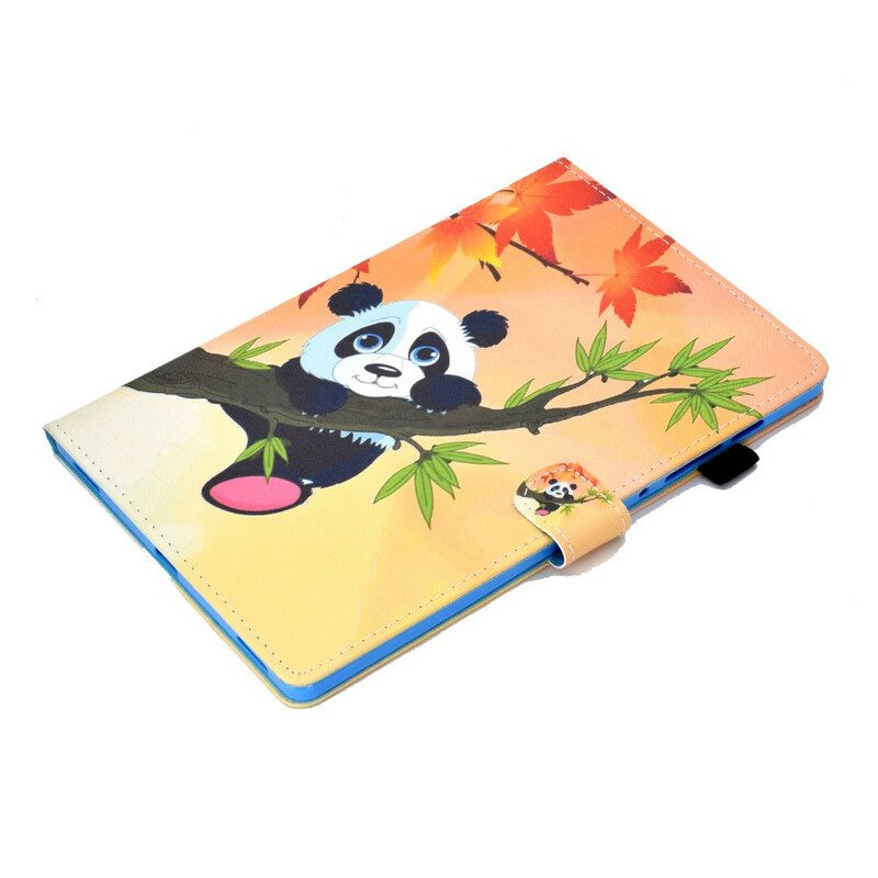 Custodia in pelle Samsung Galaxy Tab S8 / Tab S7 Panda Carino