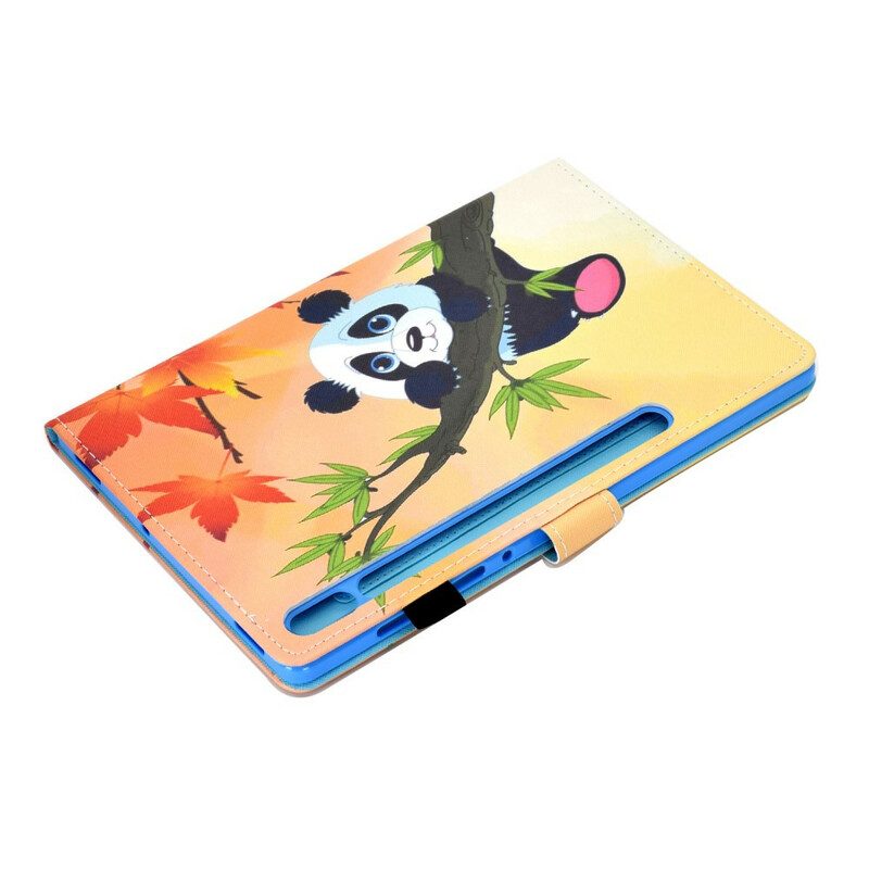 Custodia in pelle Samsung Galaxy Tab S8 / Tab S7 Panda Carino