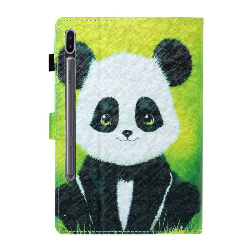 Custodia in pelle Samsung Galaxy Tab S8 / Tab S7 Panda Carino