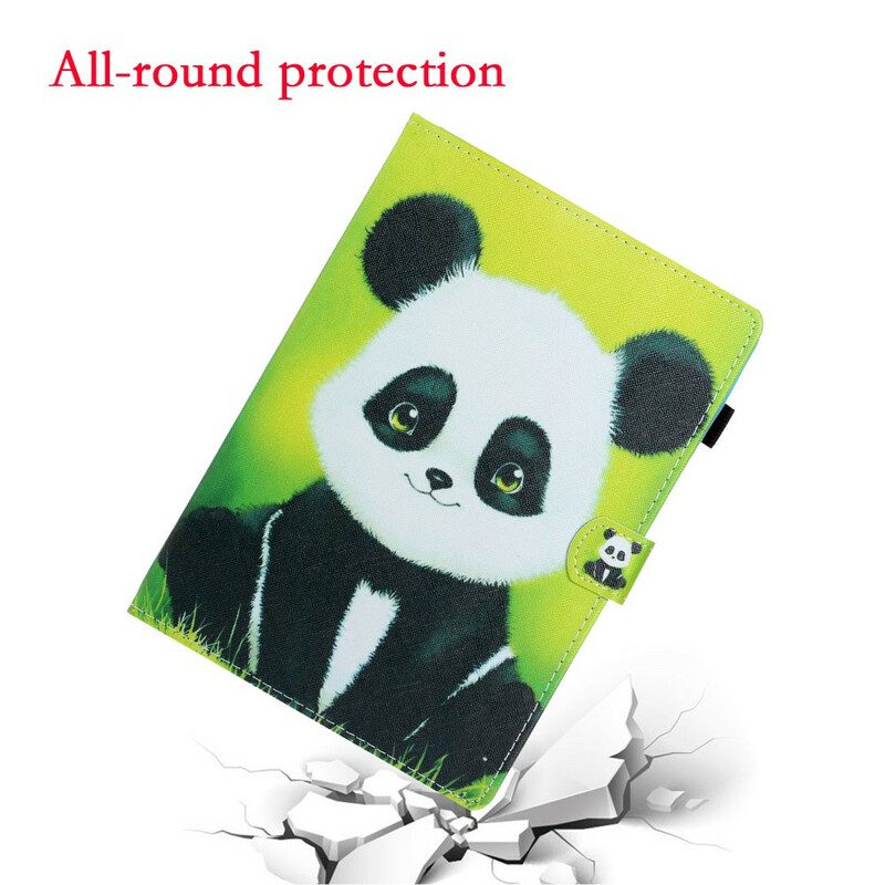 Custodia in pelle Samsung Galaxy Tab S8 / Tab S7 Panda Carino