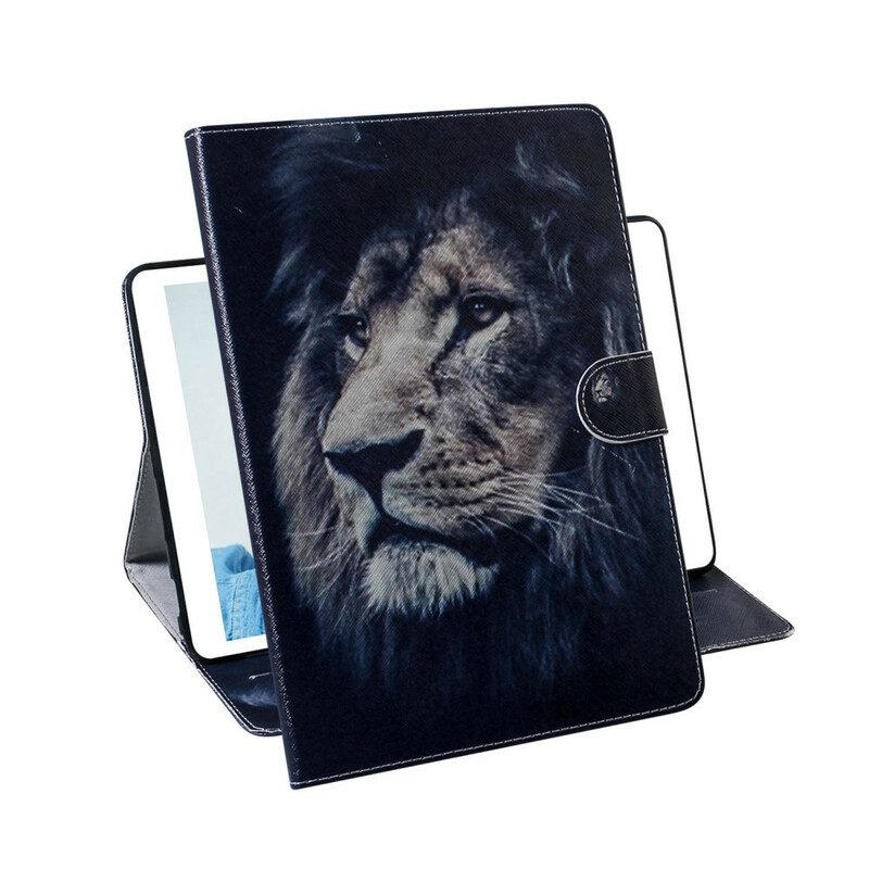 Custodia in pelle Samsung Galaxy Tab S8 / Tab S7 Testa Di Leone