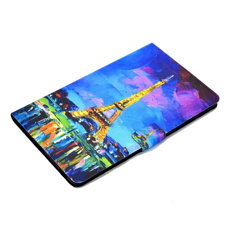 Custodia in pelle Samsung Galaxy Tab S8 / Tab S7 Torre Eiffel