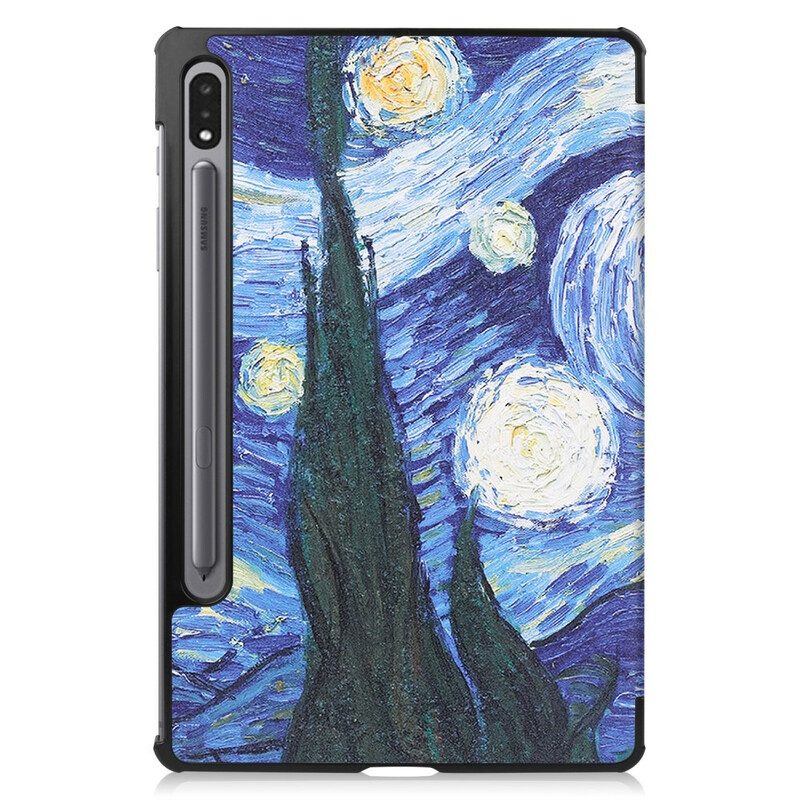 Custodia Samsung Galaxy Tab S8 / Tab S7 Portapenne Notte Stellata