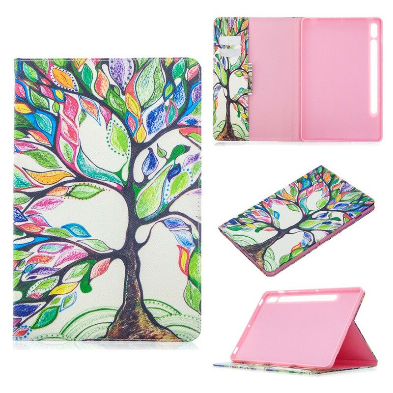 Folio Cover Samsung Galaxy Tab S8 / Tab S7 Albero Colorato