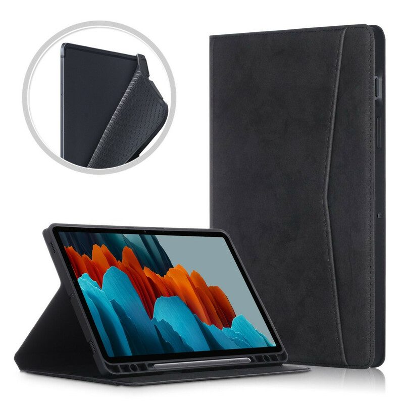 Folio Cover Samsung Galaxy Tab S8 / Tab S7 Effetto Pelle Da Lavoro