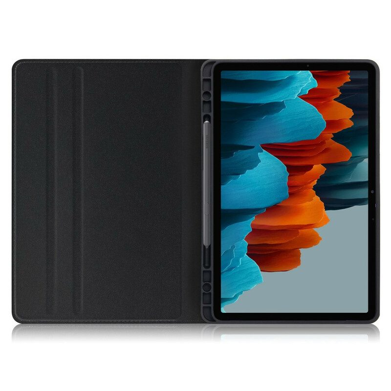 Folio Cover Samsung Galaxy Tab S8 / Tab S7 Effetto Pelle Da Lavoro