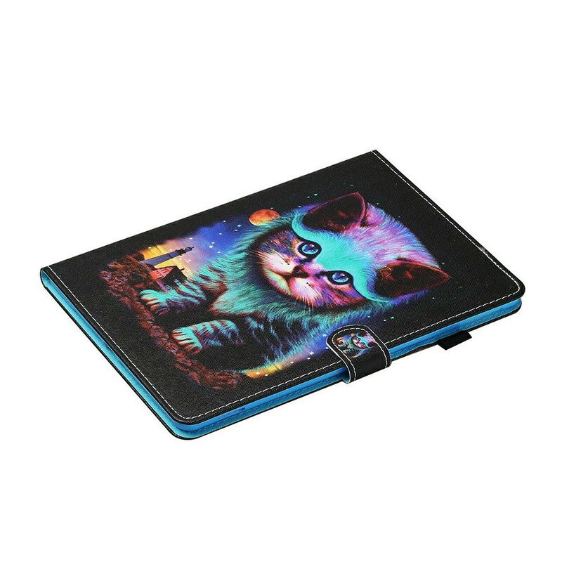 Folio Cover Samsung Galaxy Tab S8 / Tab S7 Gatto Elettrico