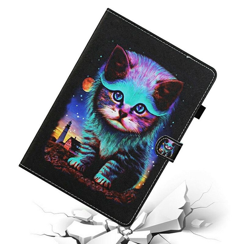 Folio Cover Samsung Galaxy Tab S8 / Tab S7 Gatto Elettrico