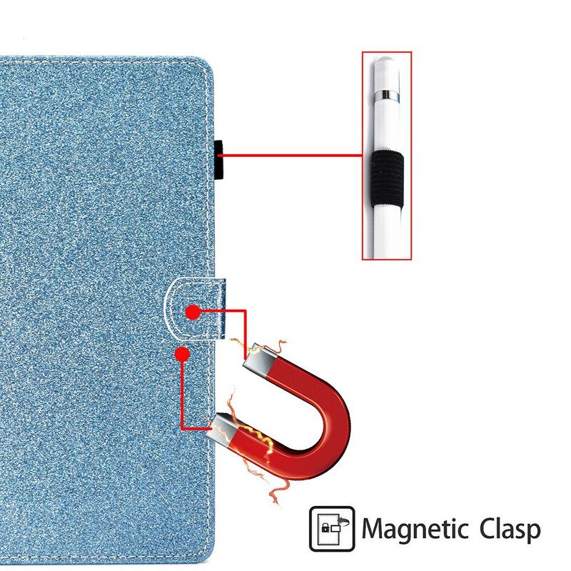 Folio Cover Samsung Galaxy Tab S8 / Tab S7 Scintillante Scintillante