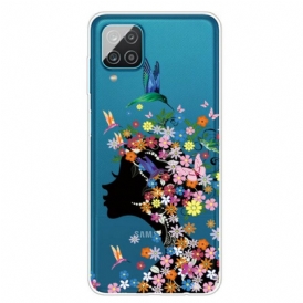 Cover Samsung Galaxy M12 / A12 Bella Testa Di Fiore