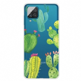 Cover Samsung Galaxy M12 / A12 Cactus Dell'acquerello