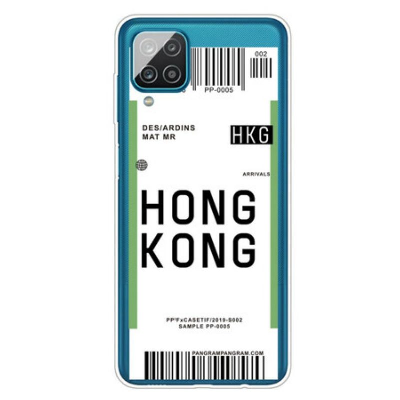 Cover Samsung Galaxy M12 / A12 Carta D'imbarco Per Hong Kong