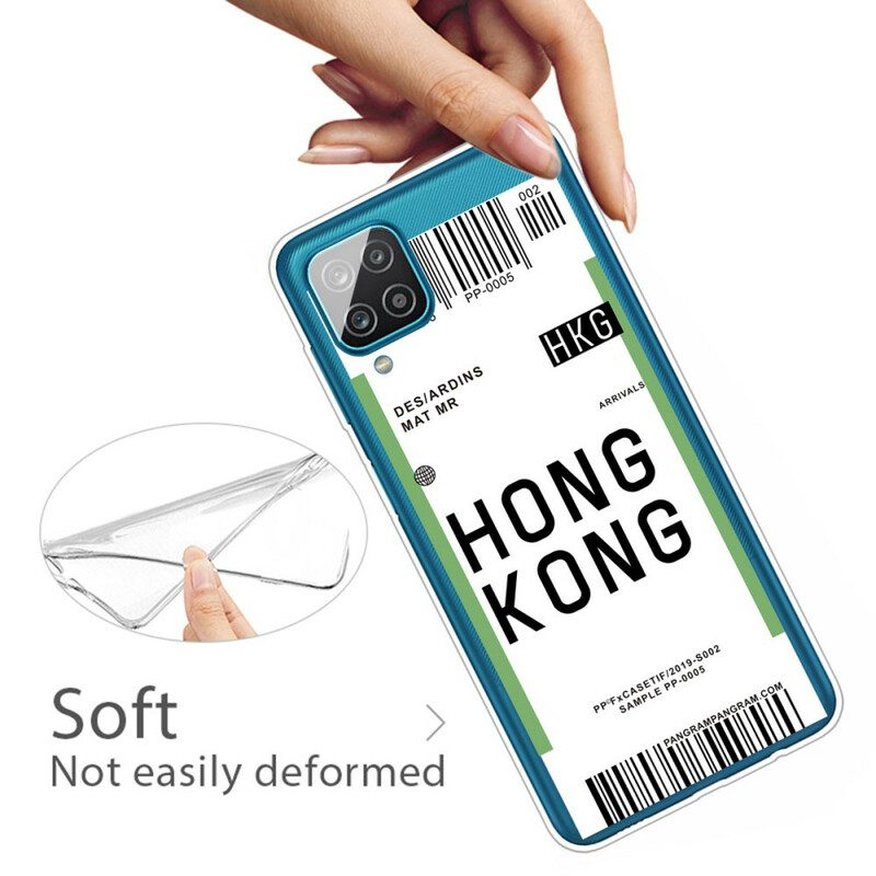 Cover Samsung Galaxy M12 / A12 Carta D'imbarco Per Hong Kong