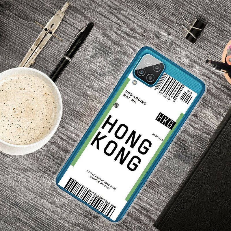 Cover Samsung Galaxy M12 / A12 Carta D'imbarco Per Hong Kong