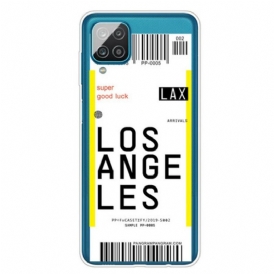 Cover Samsung Galaxy M12 / A12 Carta D'imbarco Per Los Angeles