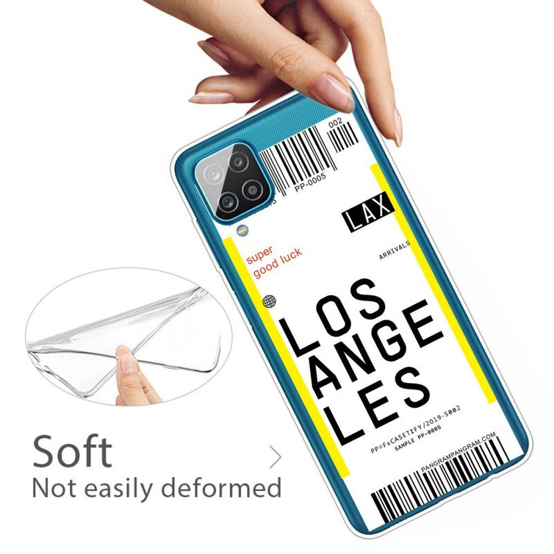 Cover Samsung Galaxy M12 / A12 Carta D'imbarco Per Los Angeles