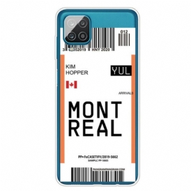 Cover Samsung Galaxy M12 / A12 Carta D'imbarco Per Montreal