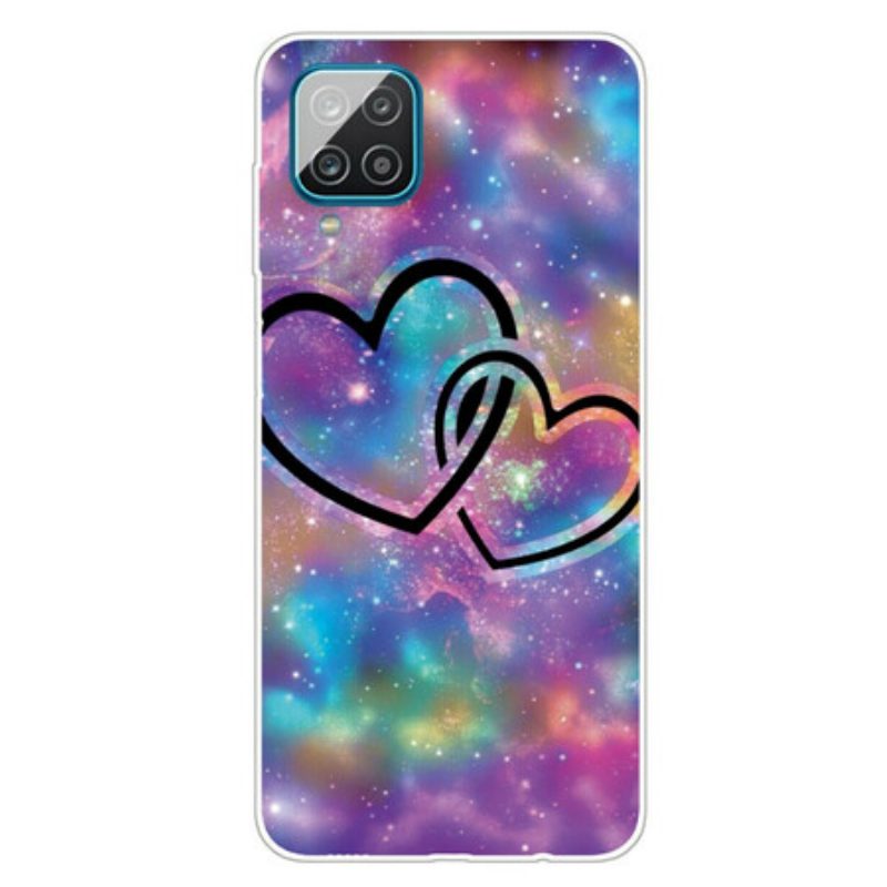 Cover Samsung Galaxy M12 / A12 Cuori Incatenati