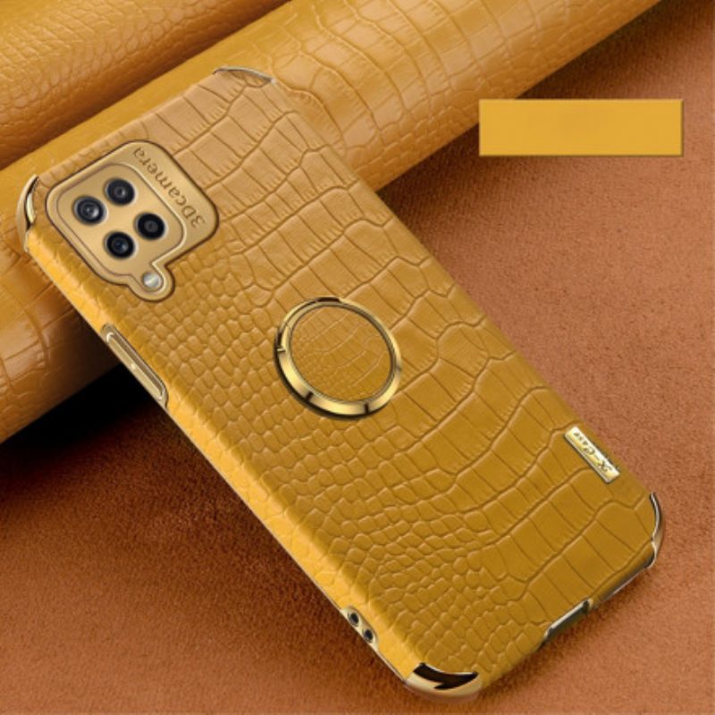 Cover Samsung Galaxy M12 / A12 Ecopelle Con Supporto Ad Anello