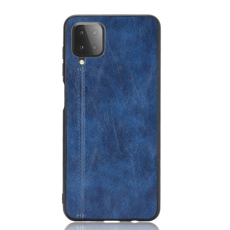 Cover Samsung Galaxy M12 / A12 Effetto Pelle Couture