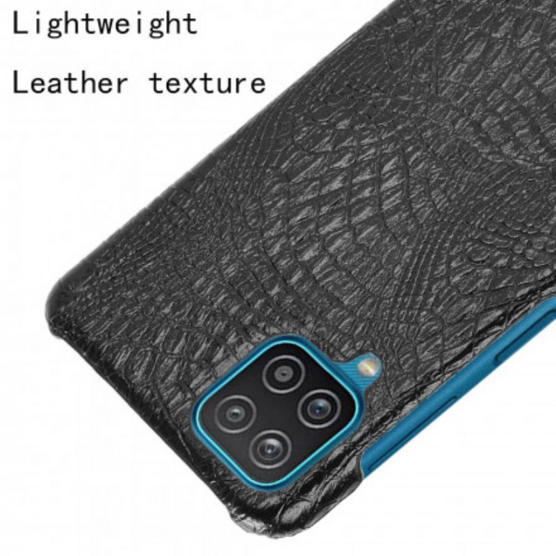 Cover Samsung Galaxy M12 / A12 Effetto Pelle Di Coccodrillo