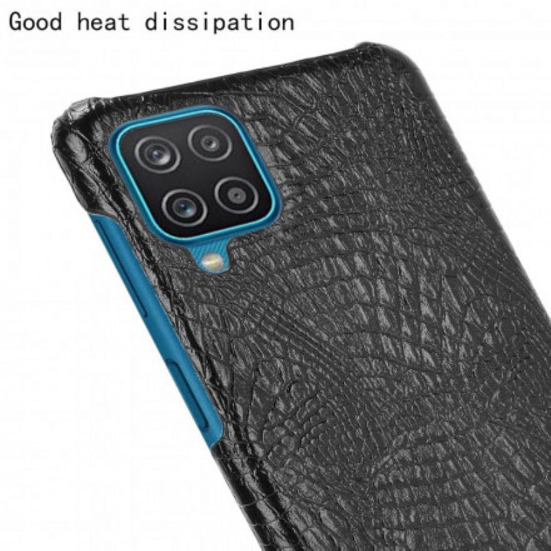 Cover Samsung Galaxy M12 / A12 Effetto Pelle Di Coccodrillo