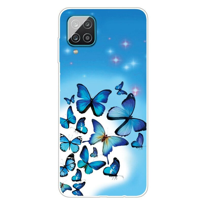 Cover Samsung Galaxy M12 / A12 Farfalle Farfalle