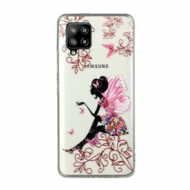 Cover Samsung Galaxy M12 / A12 Fata Dei Fiori Trasparente