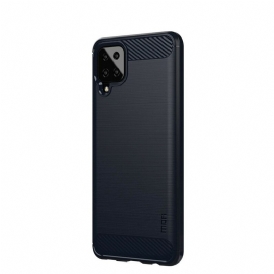 Cover Samsung Galaxy M12 / A12 Fibra Di Carbonio Spazzolata Mofi