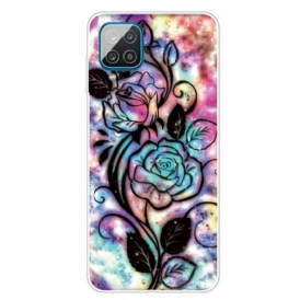 Cover Samsung Galaxy M12 / A12 Fiore Grafico