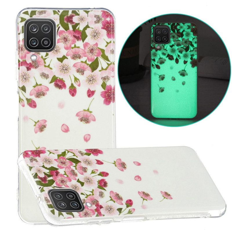 Cover Samsung Galaxy M12 / A12 Fiori Fluorescenti